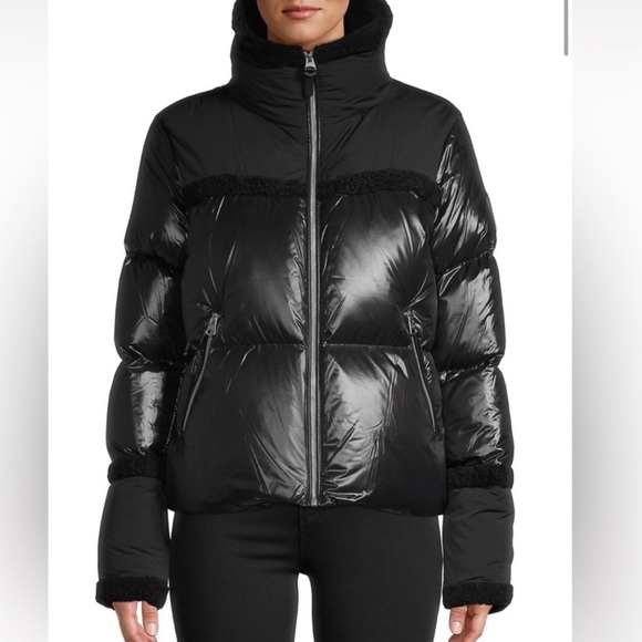 Mackage Jackets & Blazers - Mackage Montreal Miya black puffer jacket Shearling trim collar Small